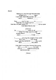 English Worksheet: Avicii - wake me up