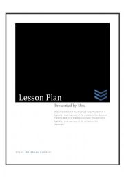 Lesson Plan for Prepositions