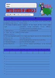 English Worksheet: United States of America:3