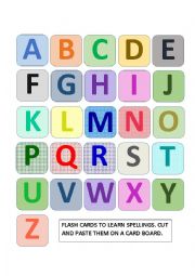 FLASH CARDS TO MAKE SPELLINGS