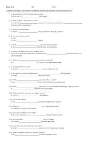 English Worksheet: Future Tenses