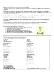 English Worksheet: Brazil football world cup