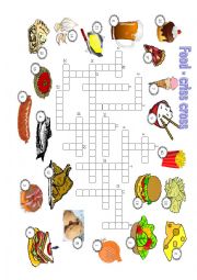 FOOD - puzzle (answer key included)