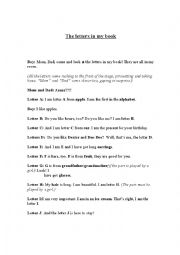 English Worksheet: The alphabet sketch