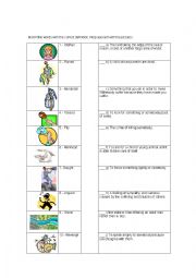 English Worksheet: Vocabulary