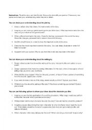 English Worksheet: Reading tasks