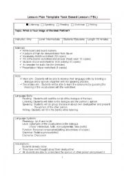 English Worksheet: listening lesson plan