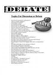 Debate Topics