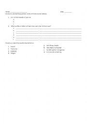English Worksheet: Summer Safety Quiz- matches the Summer Safety PPT