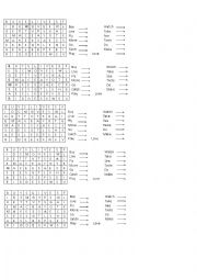 English Worksheet: 3rd person singular 