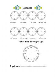 English Worksheet: what time is it
