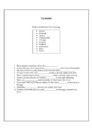 English Worksheet: Mass Media