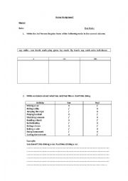 English Worksheet: Practice of Present Simple