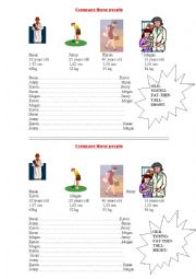 English Worksheet: compare these people