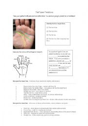 English Worksheet: The Future Palm Reading