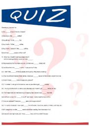 English Worksheet: Quiz - choose any, some or no.