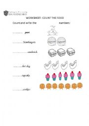 Practising the Numbers and Food