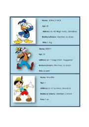 English Worksheet: ID cards 1