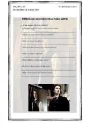 English Worksheet: Dorian Gray directed by Oliver Parker (2009) 3rd part