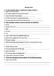 English Worksheet: Mixed Tenses (simple present-simple past-present progressive-past progressive)