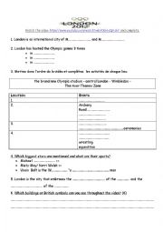 English Worksheet: olympic games 2012 London