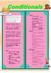 English Worksheet: conditionals