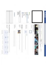 English Worksheet: Facebook profile