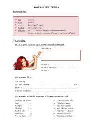 English Worksheet: Rihanna - Umbrella