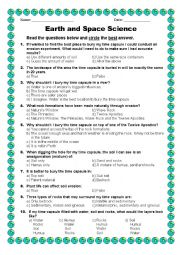 English Worksheet: Earth and Space