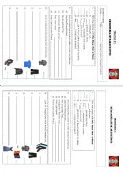 Demonstrative adjectives