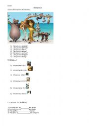 English Worksheet: Madagascar