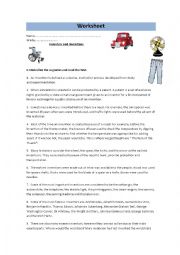 English Worksheet: inventions and inventors
