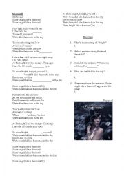 Song Worksheet: Diamonds-Rihanna
