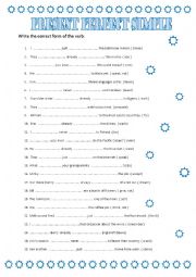 English Worksheet: Present Perfect Tense