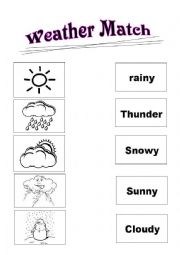 English Worksheet: weather work sheet