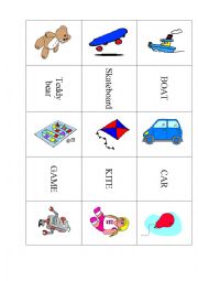 English Worksheet: Monkey Card Game-Toys