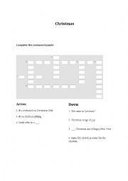 English Worksheet: Christmas
