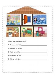 English Worksheet: Parts of the house