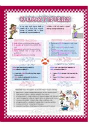 English Worksheet: Quanifiers