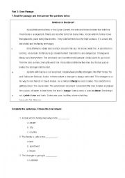 English Worksheet: test