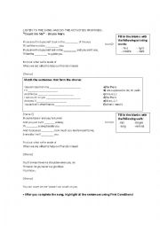 English Worksheet: Count on me - Listening Activity Song