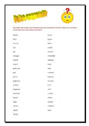 English Worksheet: False Cognate