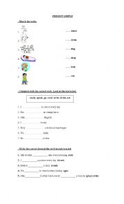 English Worksheet: Present Simple guide