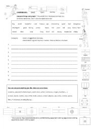 English Worksheet: comparisons