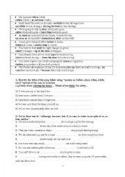 English Worksheet: linkers