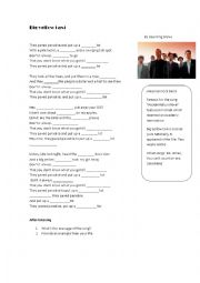 English Worksheet: SONG Big yellow taxi