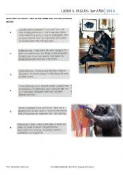 English Worksheet: CHEETAH THE CHIMP