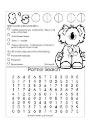 English Worksheet: Partners