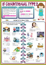 English Worksheet: CONDITIONAL TYPE 2