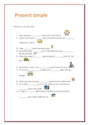 English Worksheet: present simple